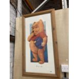 A LARGE PORTRAIT OF WINNIE THE POOH - 42 X 23"