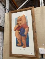 A LARGE PORTRAIT OF WINNIE THE POOH - 42 X 23"