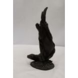 A HEREDITIES, 'DIVING OTTER', HEIGHT 30CM