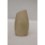 A SMALL STONE CARVED RUSSIAN ARTEFACT, HEIGHT 12CM