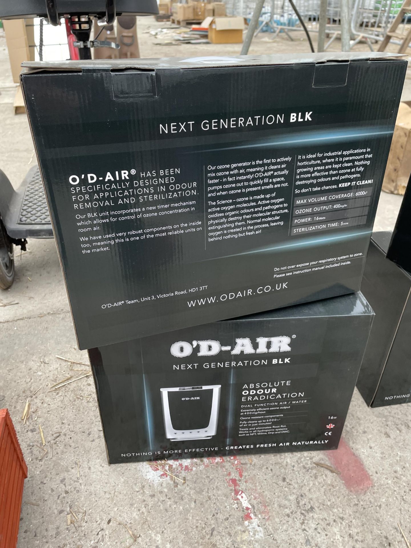 TWO BOXED AS NEW O'D-AIR AIR PURIFIERS