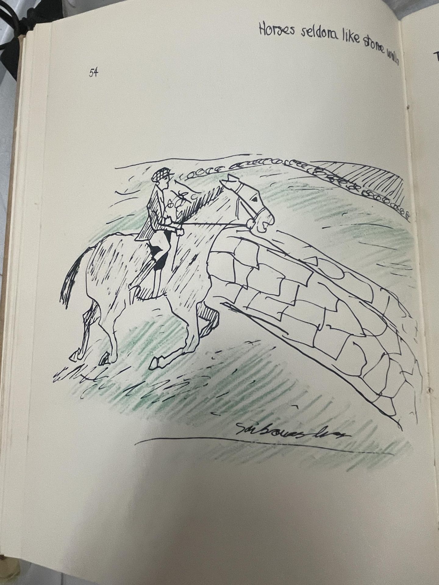 A VINTAGE BOOK ENTITLED HORSEMANSHIP AS IT IS TODAY BY SARAH BOWES LYON ILLUSTRATED BY THE AUTHOR - Image 8 of 9