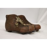 A PAIR OF VINTAGE FOOTBALL BOOTS