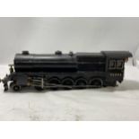 A SCRATCH BUILT LIVE STEAM 30 MM GAUGE 2-10-0 MODEL RAILWAY LOCOMOTIVE NUMBER 92043 IN BLACK LIVERY,