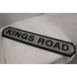 A KINGS ROAD SIGN