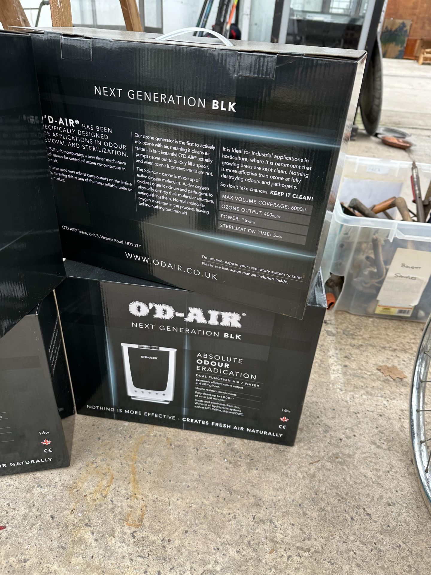 TWO BOXED AS NEW O'D-AIR AIR PURIFIERS