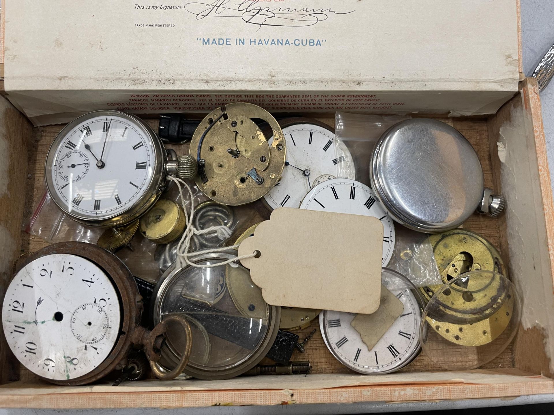 A COLLECTION OF POCKET WATCH PARTS - Image 2 of 3