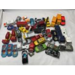 A LARGE COLLECTION OF DIECAST TOY VEHICLES TO INCLUDE SIKU AND MAJORETTE
