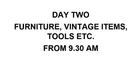 DAY TWO - FURNITURE, VINTAGE ITEMS, ETC - LOTS BEING ADDED DAILY