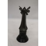 AN IMPERIAL ZINN B & G PEWTER VASE IN AN ART NOUVEAU STYLE