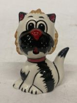 A LORNA BAILEY CAT ETHAN SIGNED IN RED