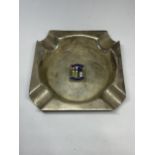 AN IRISH SILVER ASHTRAY