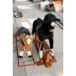 TWO CHILDRENS ROCKING HORSES
