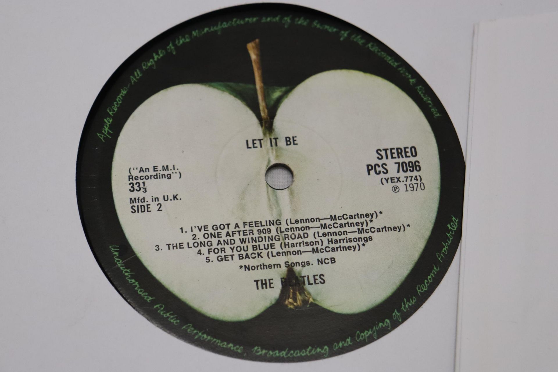 TWO BEATLES LP'S - LET IT BE (1970) AND THE BEATLES (1968) (NO COVERS) - Image 5 of 7