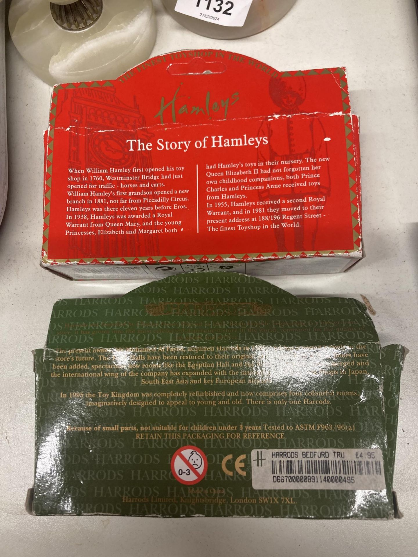 TWO BOXED LLEDO TRUCKS TO INCLUDE HAMLEYS AND HARRODS - Image 2 of 2