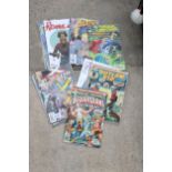 AN ASSORTMENT OF VARIOUS COMICS TO INCLUDE MARVEL ETC