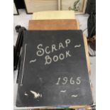THREE SCRAPBOOKS FROM 1964 - 1966 MADE BY UK TOURISTS IN NORTH AMERICA