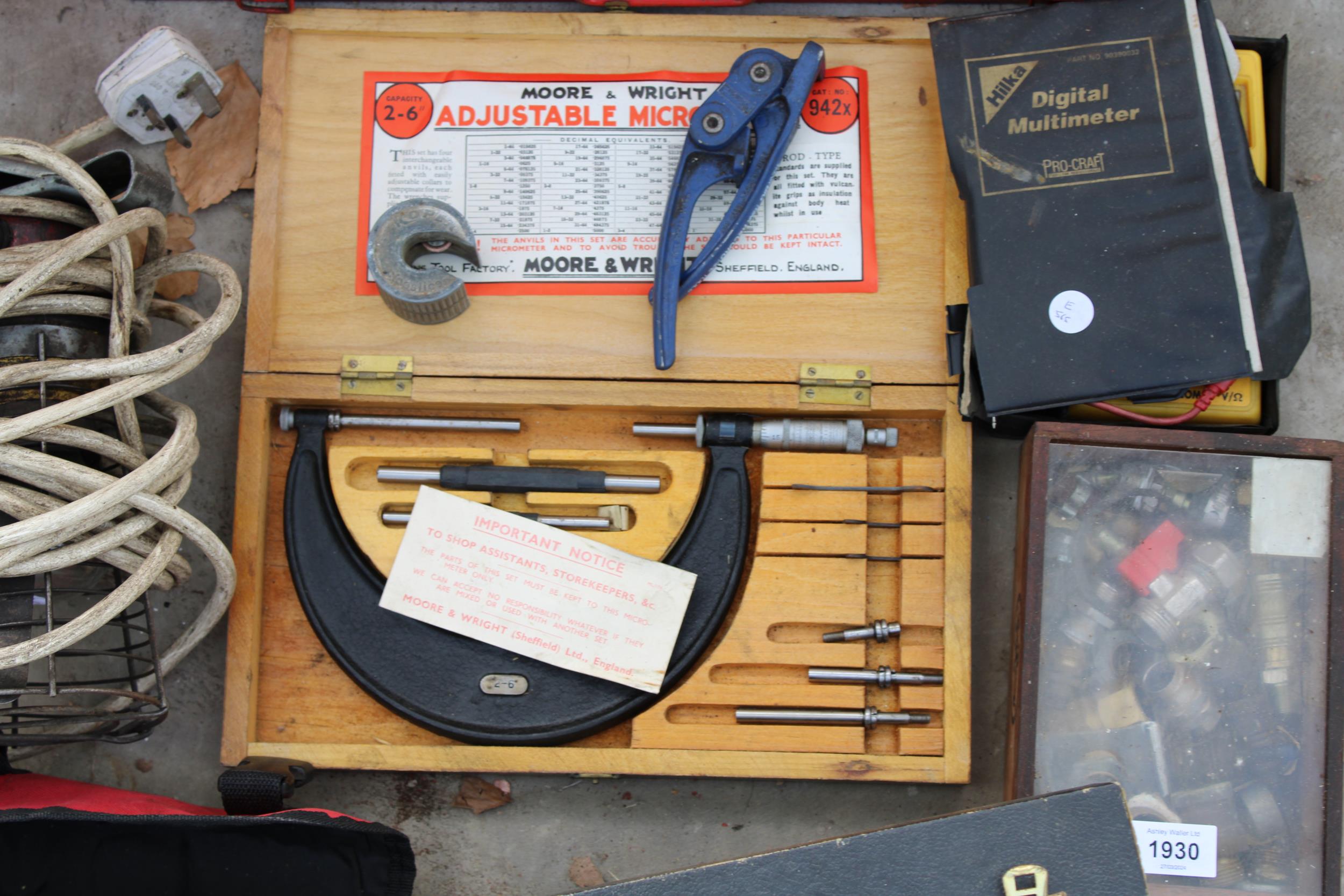 AN ASSORTMENT OF TOOLS TO INCLUDE WORK LIGHTS AND A SOCKET SET ETC - Image 6 of 6