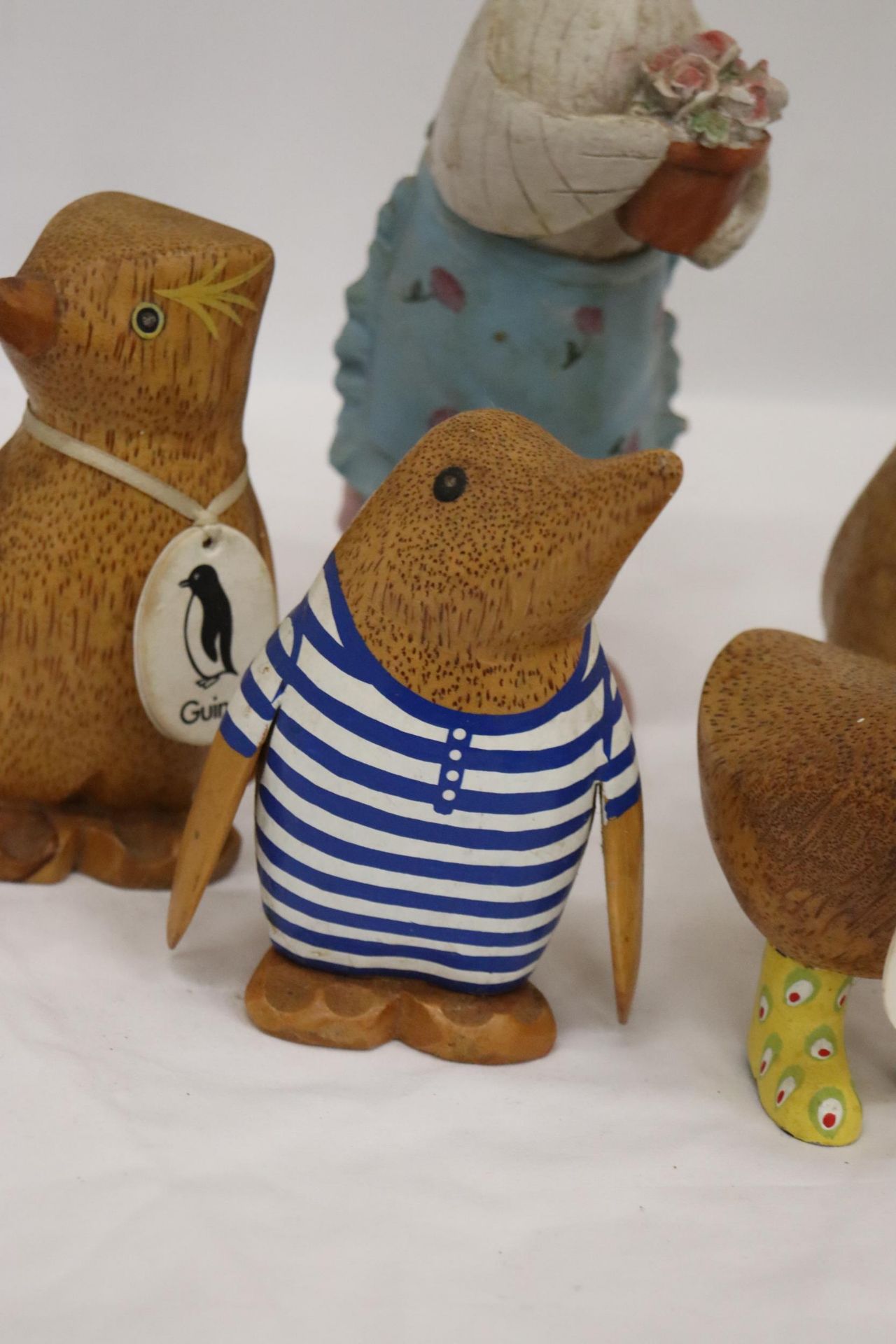 FIVE WOODEN DCUK'S TO INCLUDE GUINS PENGUIN, BILLIE, NAOMI, ETC., - Image 5 of 10