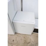 A WHITE RUSSELL HOBBS COUNTER TOP FRIDGE