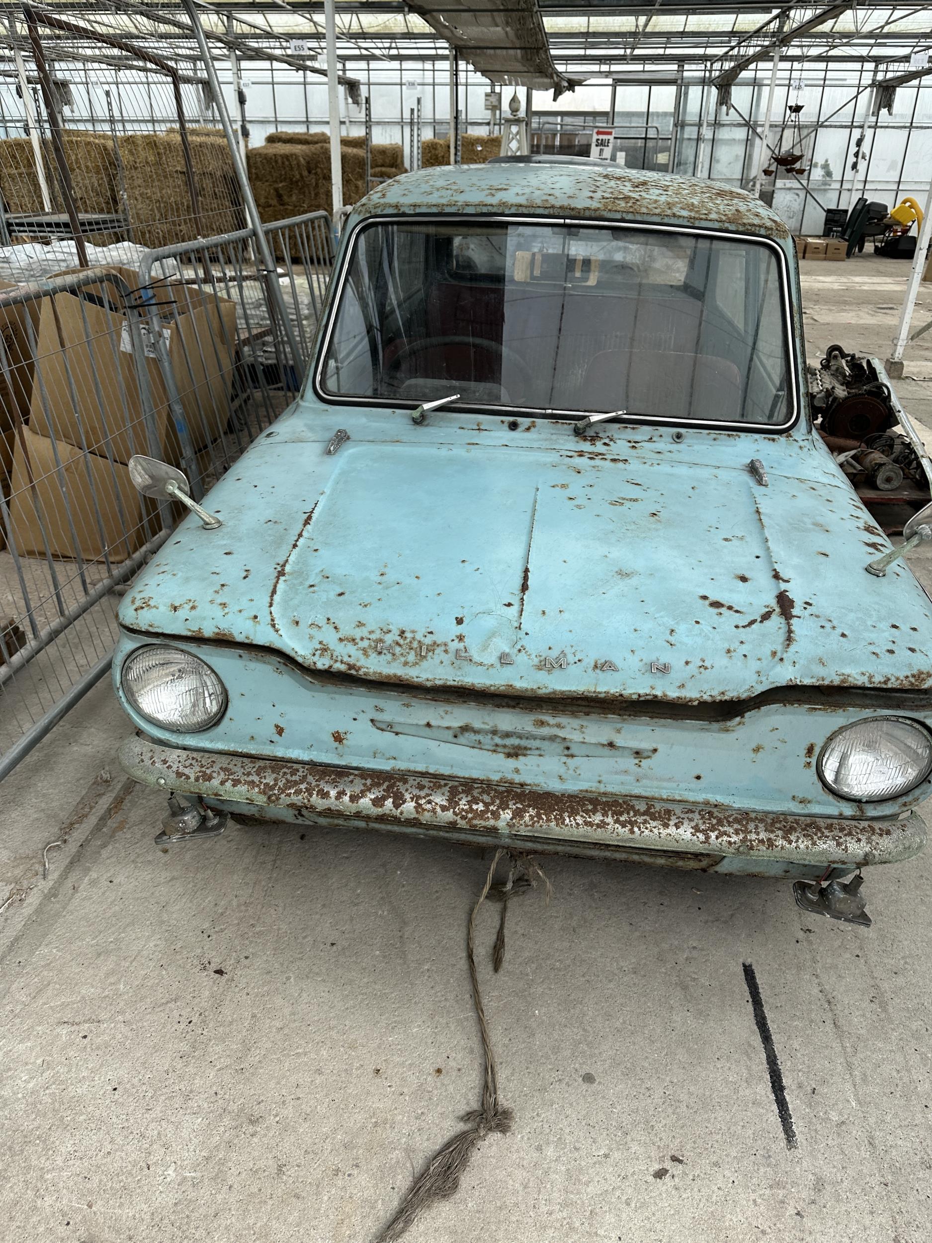 A VINTAGE HILMAN IMP BARN FIND RESTORATION PROJECT COMPLETE WITH AN ASSORTMENT OF SPARE PARTS TO - Image 4 of 16