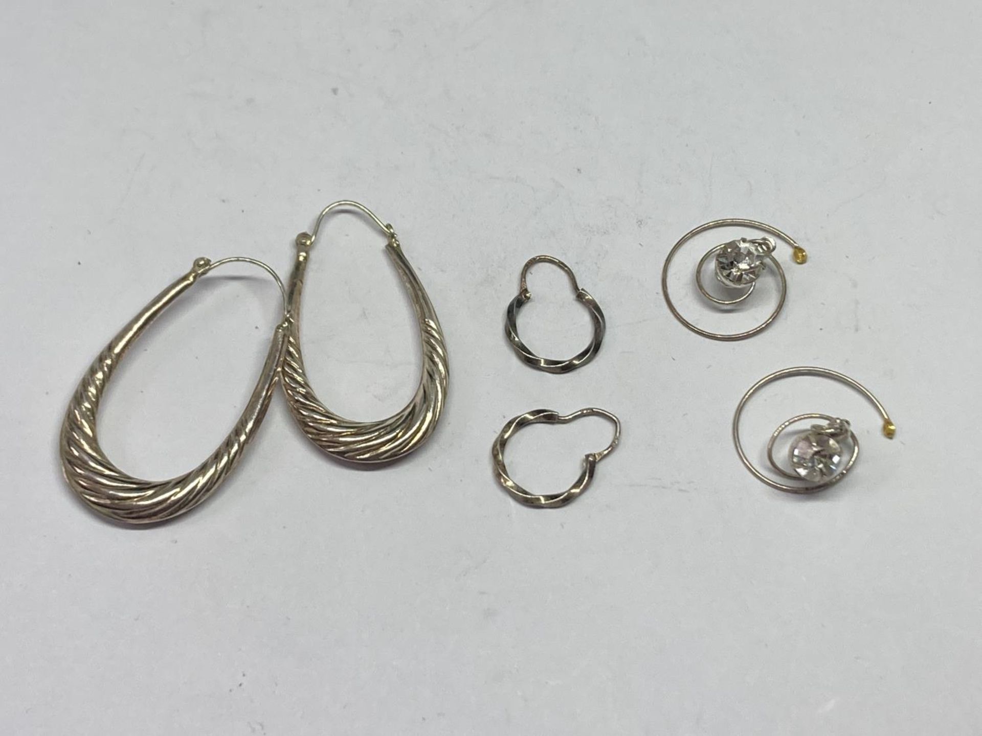 SEVEN PAIRS OF SILVER EARRINGS - Image 3 of 3