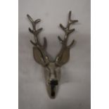 A STAINLESS STEEL DEER WALL HANGING