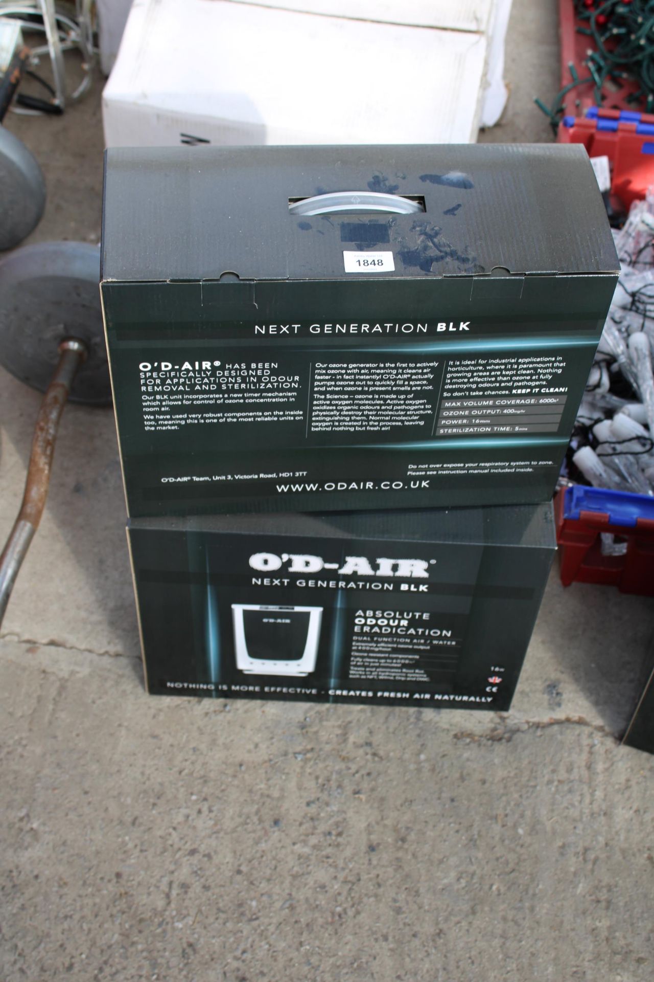 TWO BOXED AS NEW O'D-AIR AIR PURIFIERS