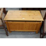 A PINE BLANKET CHEST 34" WIDE