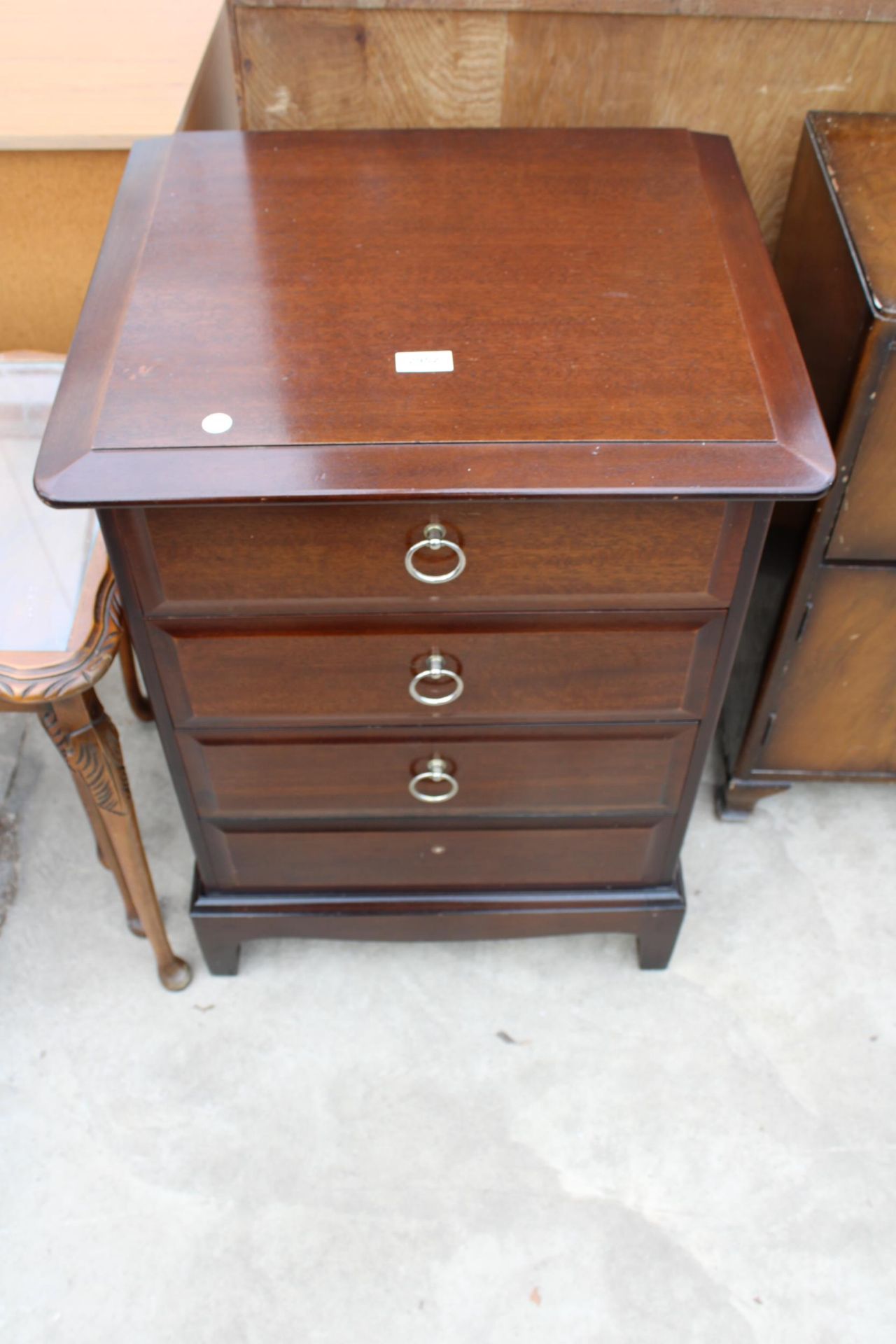 A STAG MINSTREL CHEST OF FOUR DRAWERS 21" WIDE