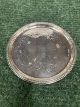 A GEORG JENSEN SILVER COASTER, DIAMETER 7.5CM