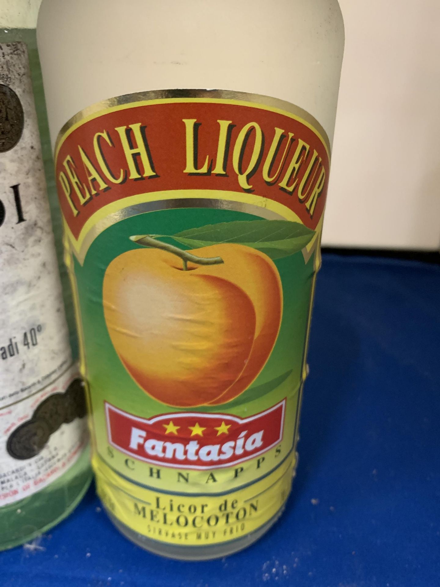 TWO BOTTLES TO INLCUDE A BACARDI SUPERIOR AND A PEACH LIQUEUR - Image 3 of 3