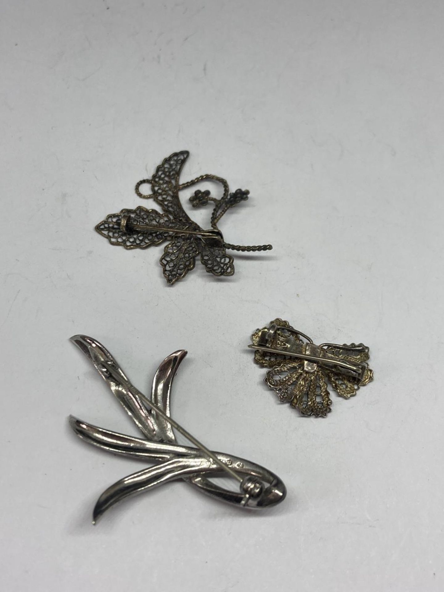 THREE SILVER BROOCHES - Image 2 of 2