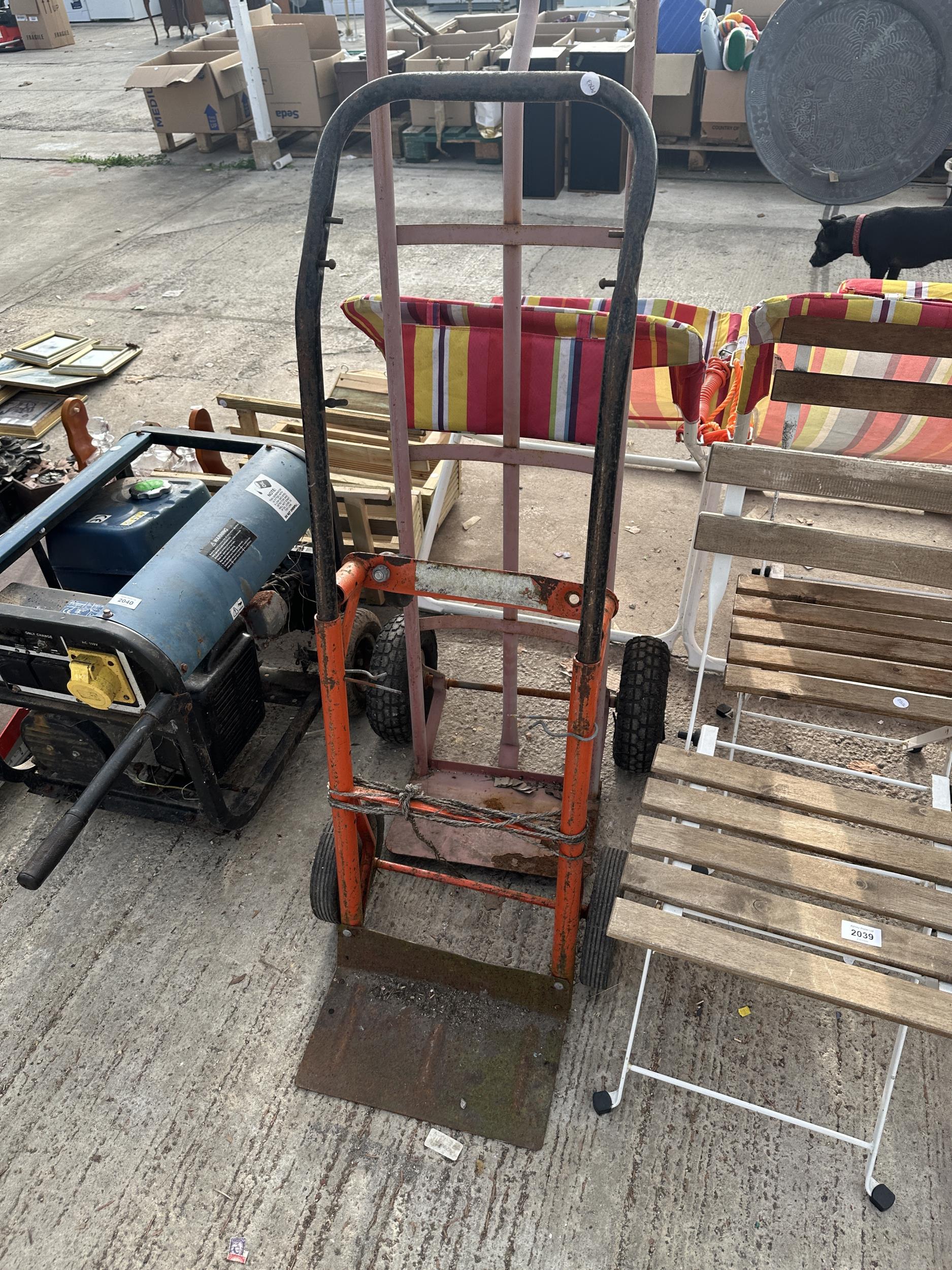 TWO FOLDING GARDEN CHAIRS AND TWO SACK TRUCKS - Image 3 of 3