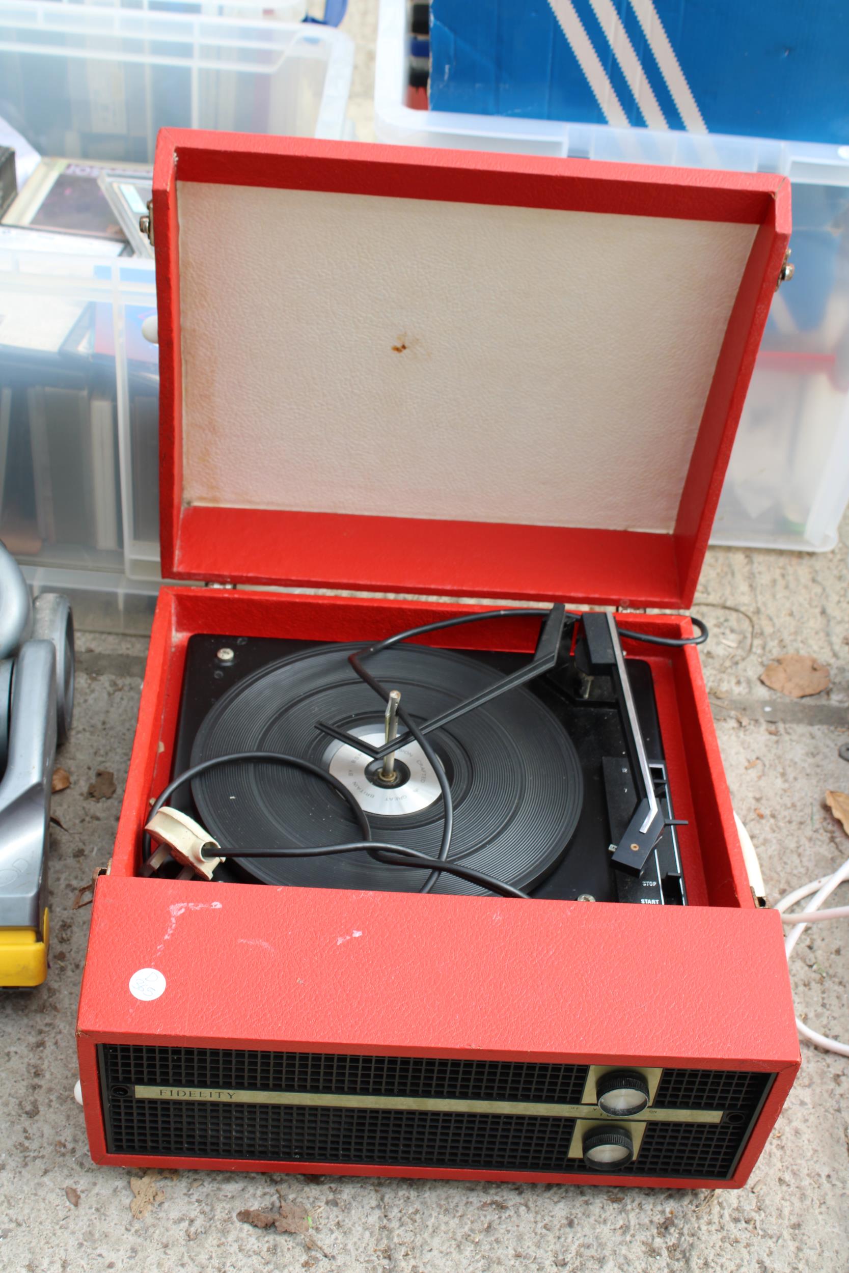 A FIDELITY RECORD PLAYER