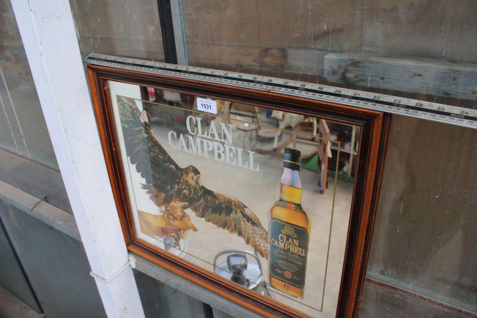 A VINTAGE 'CLAN CAMPBELL' ADVERTISING MIRROR - Image 4 of 4
