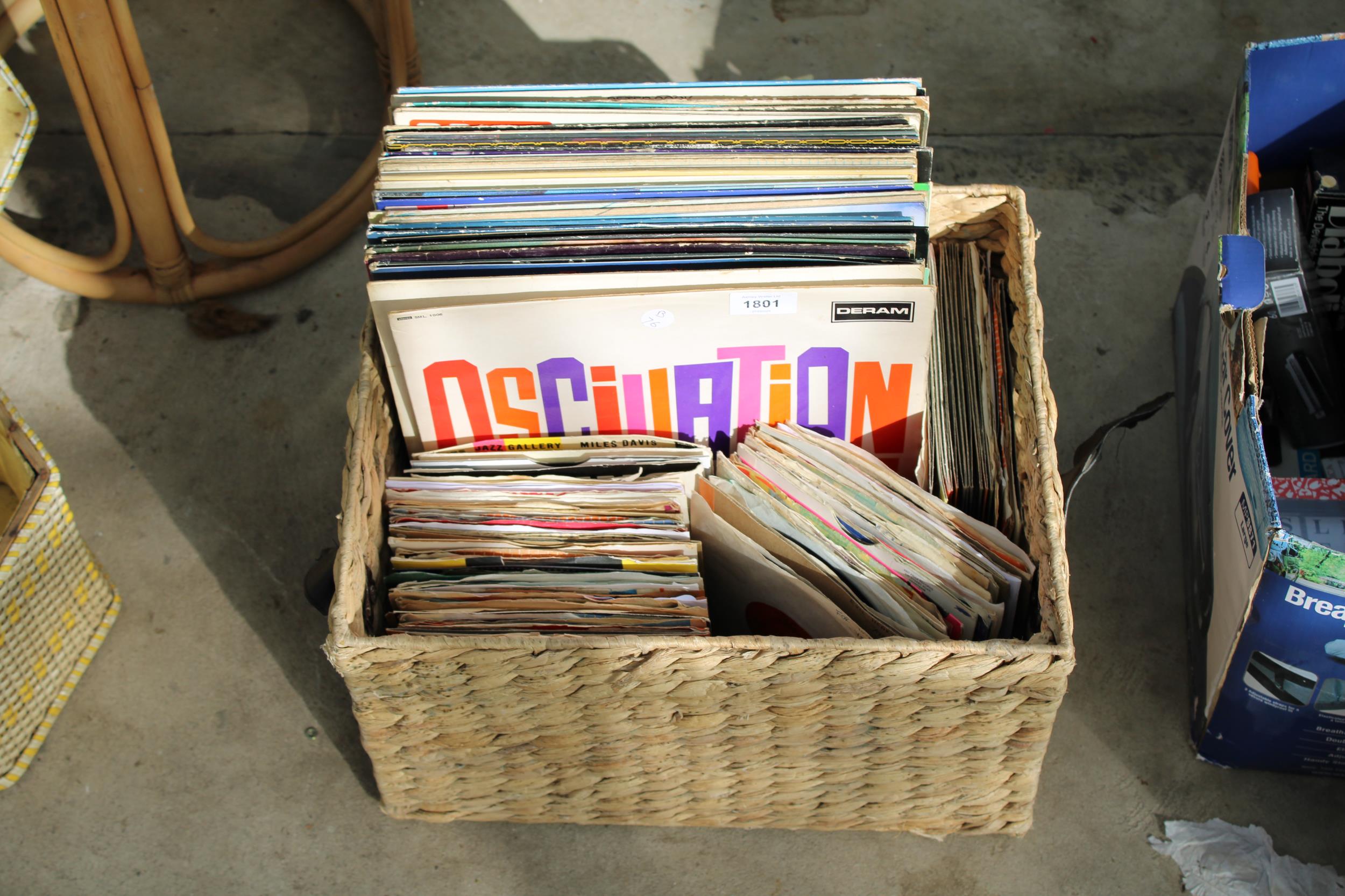 AN ASSORTMENT OF LP RECORDS AND 7" SINGLES