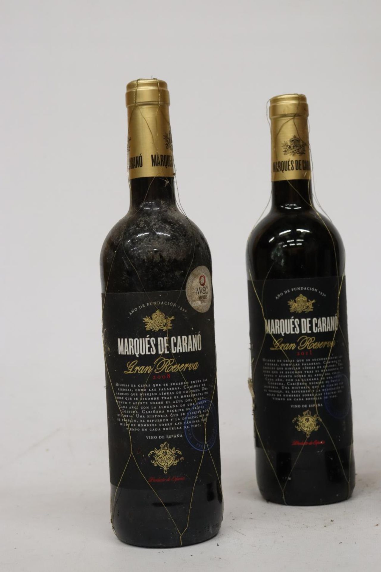 FOUR MIXED RED WINES TO INCLUDE TWO BOTTLES OF MARQUES DE CARANO GRAN RESERVA 2011, TRIVENTO - Image 2 of 5