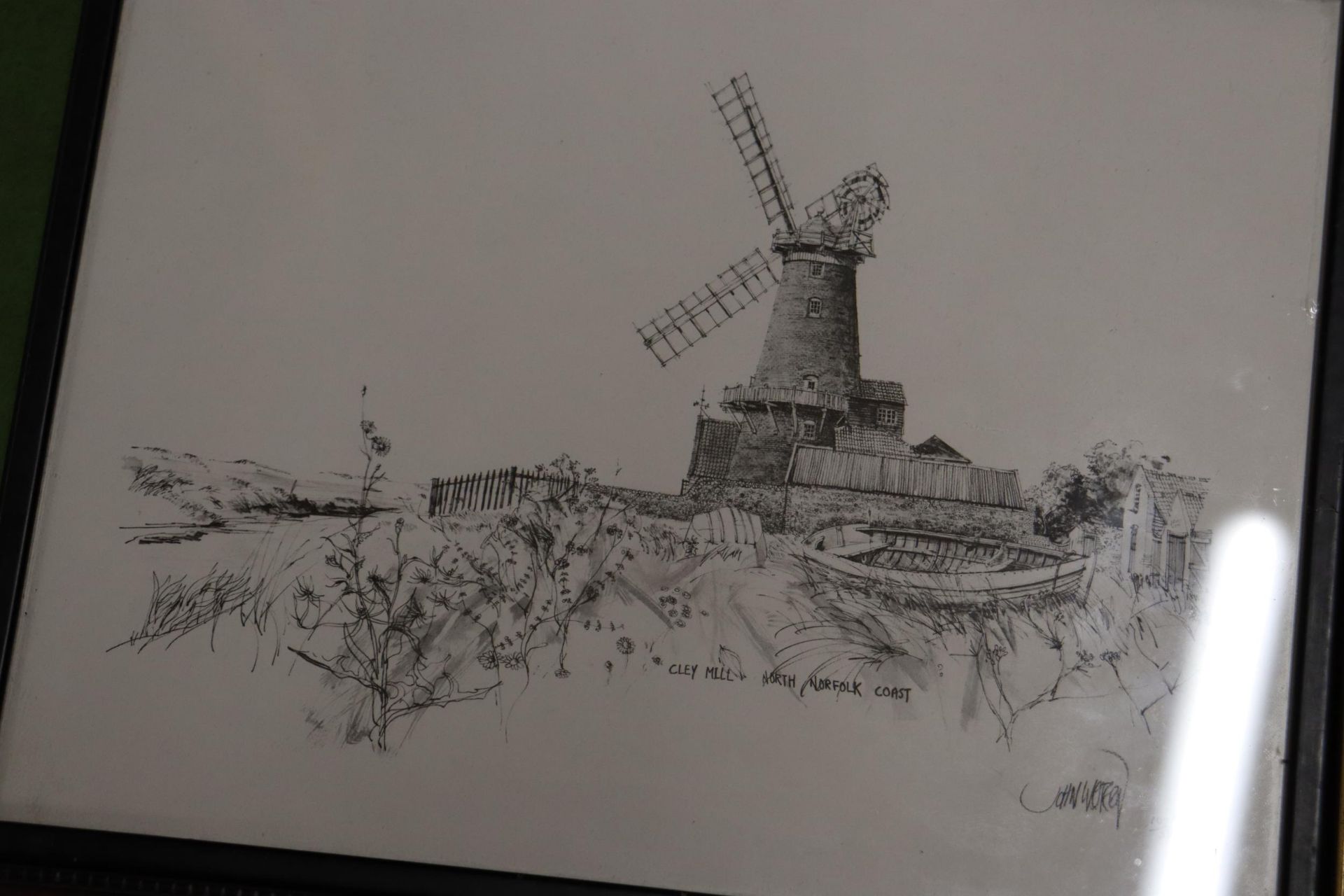 SIX VARIOUS FRAMED PRINTS TO INCLUDE BUXTON SCENE, CLEY MILL NORTH NORFOLK COAST, ROCKHAM COTTAGES - Image 7 of 12