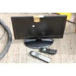 A BUSH 19" LED TV WITH REMOTE