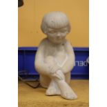 A NOSTALGIA GALLERY CASTING OF A GIRL, HEIGHT 29CM