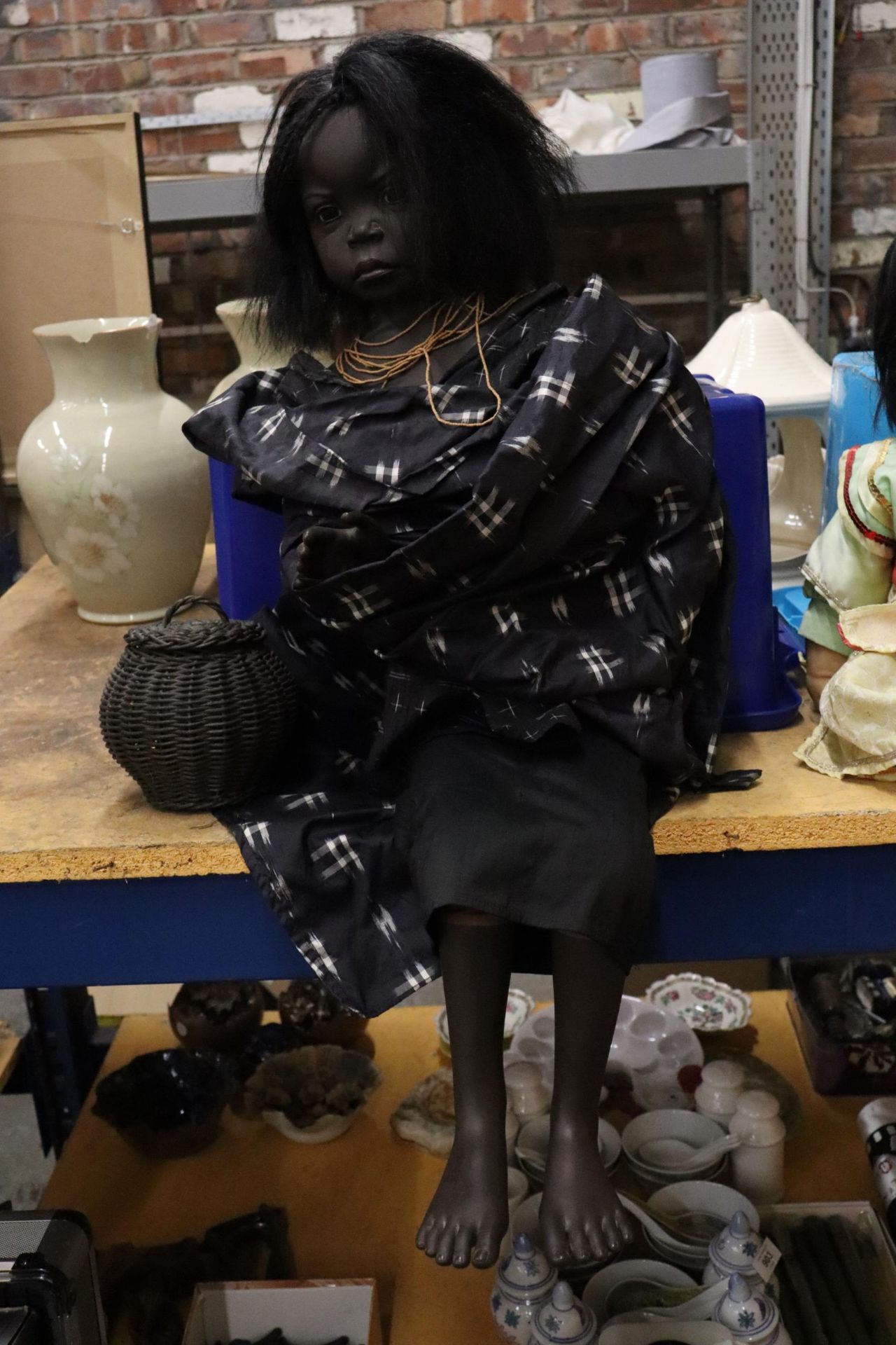 A GOTZ DOLL BY ARTIST PHILLIP HEATH IN TRADITIONAL DRESS LIMITED EDITION 466/550 1995
