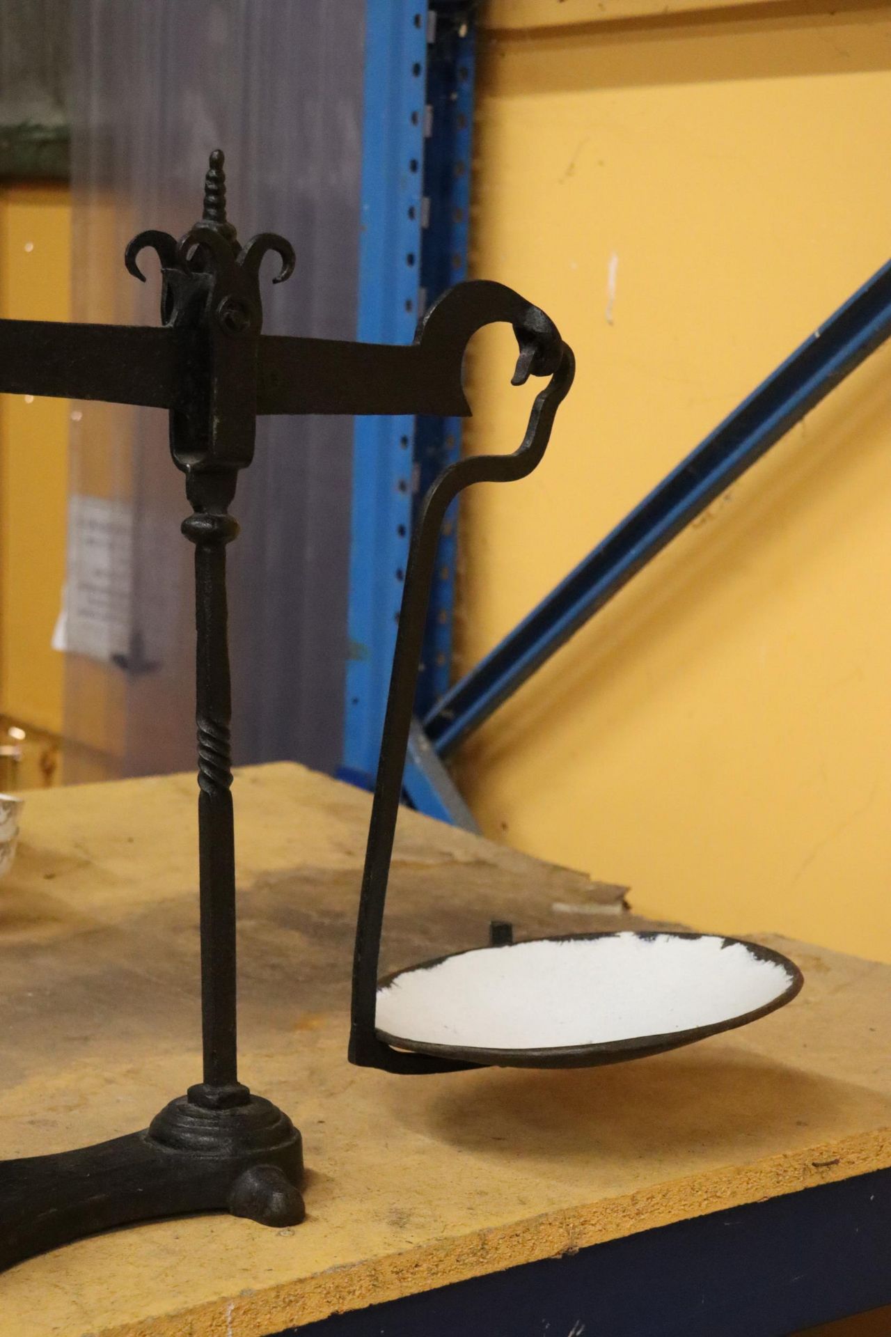A VINTAGE SET OF CAST AND BRASS BALANCE SCALES - Image 2 of 6