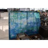 A LARGE ABSTRACT CANVAS PICTURE