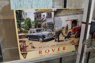 A TIN 'ROVER' SIGN