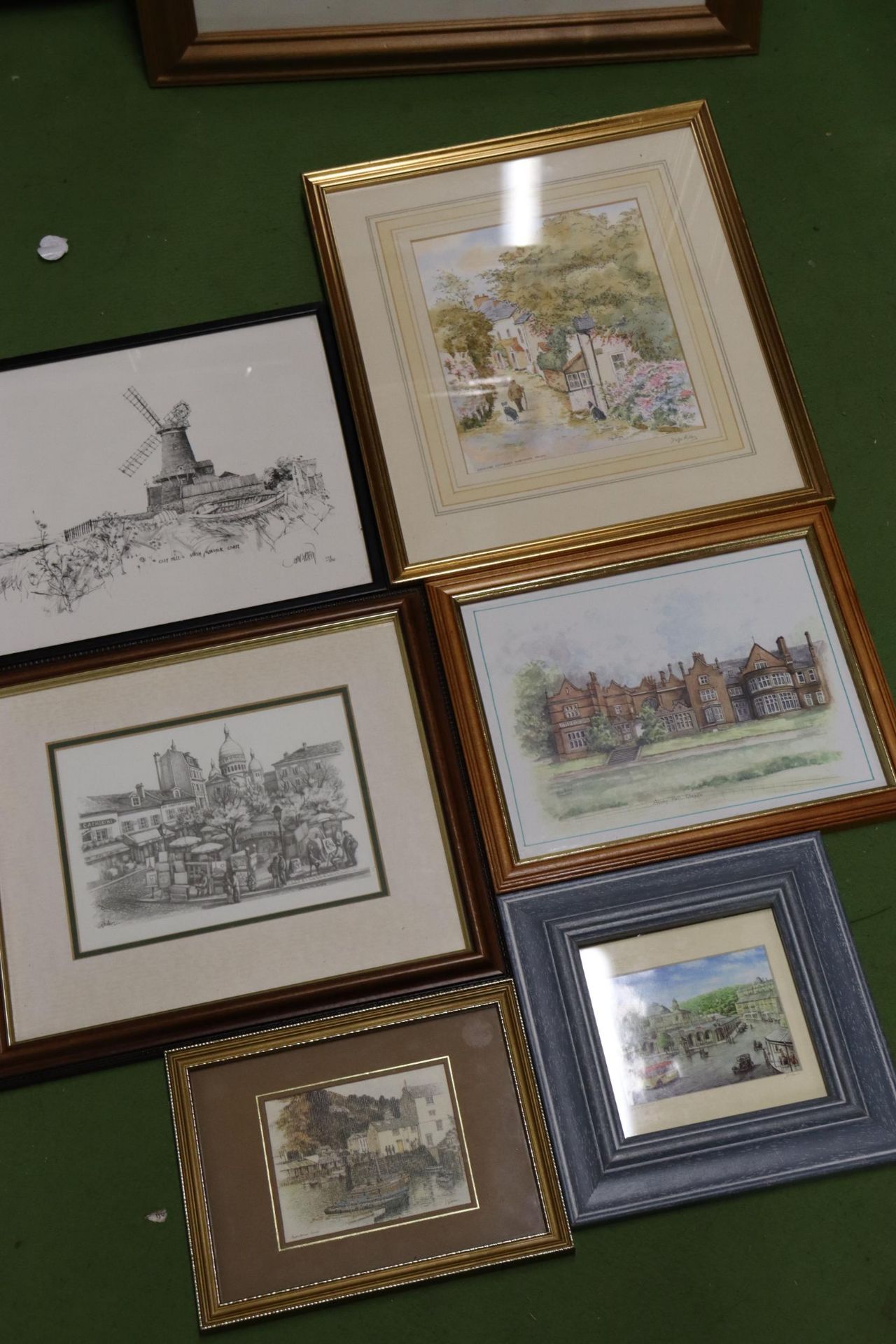 SIX VARIOUS FRAMED PRINTS TO INCLUDE BUXTON SCENE, CLEY MILL NORTH NORFOLK COAST, ROCKHAM COTTAGES - Bild 2 aus 12