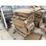A PALLET OF BOXED GARDEN FURNITURE - BELIEVED UNUSED