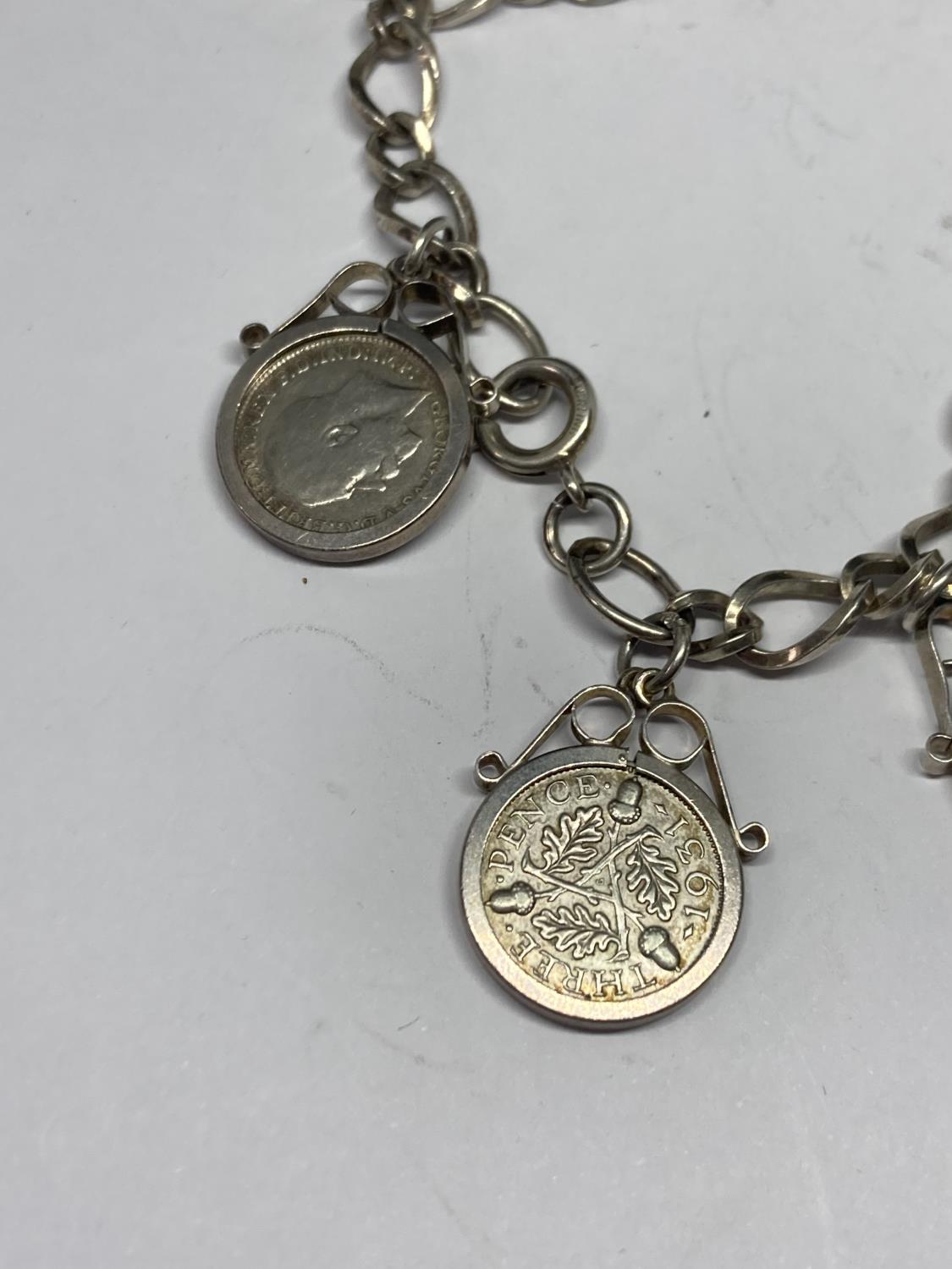 A SILVER JOEY CHARM BRACELET - Image 4 of 4