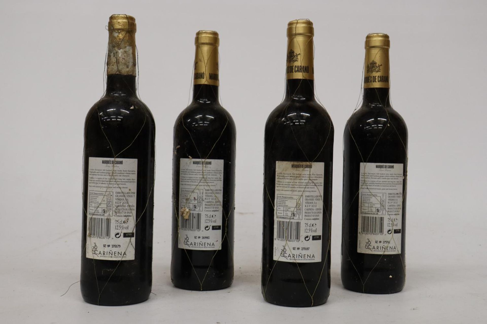 FOUR BOTTLES OF MARQUES DE CARANO GRAN RESERVA 2011 SPANISH RED WINE - Image 3 of 4