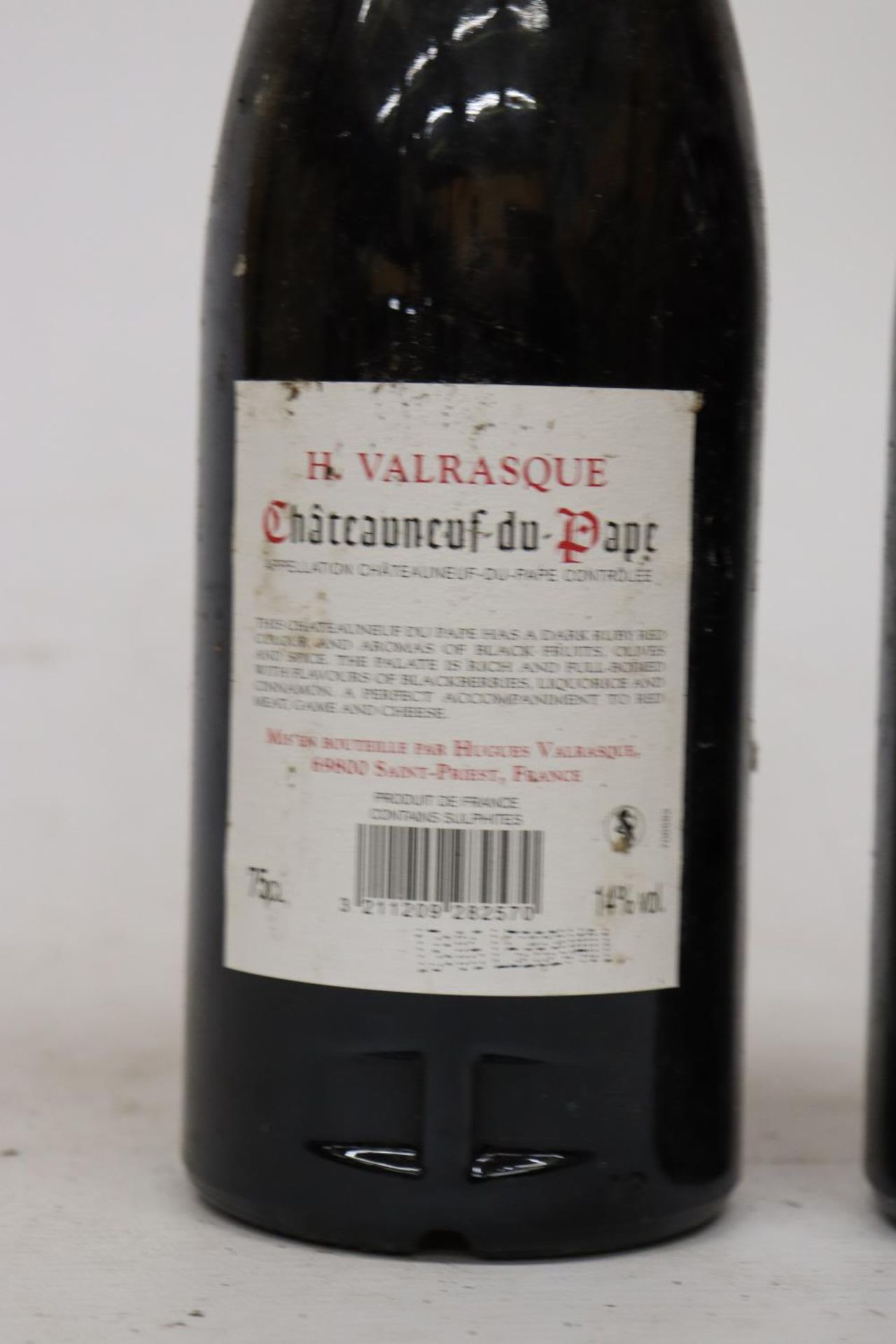 TWO BOTTLES OF H. VALRASQUE CHATEAUNEUF-DU-PAPE 2014 RED WINE - Image 3 of 3